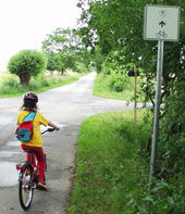 Radweg vom Steintanz